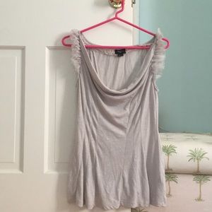 Deletta/ Anthropology silver/grey going out top